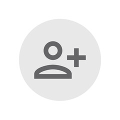 Obraz premium Person Add Alt 1 Outlined Icon