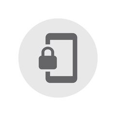 Phonelink Lock Outlined Icon
