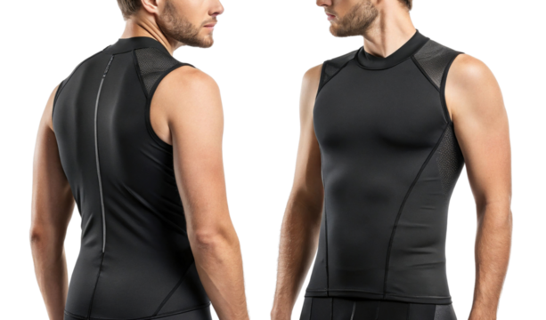 sleek mockup of men rashguard showcases its modern design and athletic fit, perfect for sports and outdoor activities