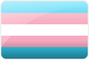 Obraz premium Transgender Pride Flag Featuring Horizontal Stripes of Light Blue, Pink, and White, Symbolizing Identity, Diversity, and LGBTQ+ Representation