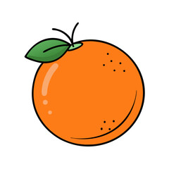 orange icon, orange vector illustration-simple illustration of orange, perfect for orange logos and icons