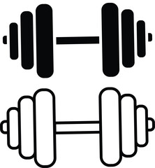 dumbbell icon, vector illustration of dumbbell icon, EPS 10