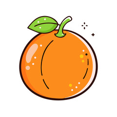 orange icon, orange vector illustration-simple illustration of orange, perfect for orange logos and icons