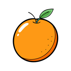 orange icon, orange vector illustration-simple illustration of orange, perfect for orange logos and icons