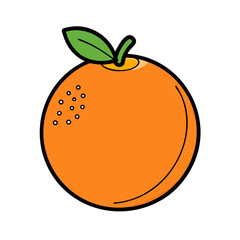 orange icon, orange vector illustration-simple illustration of orange, perfect for orange logos and icons