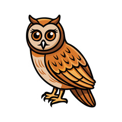 owl icon, owl vector illustration-simple illustration of owl, perfect for owl logos and icons