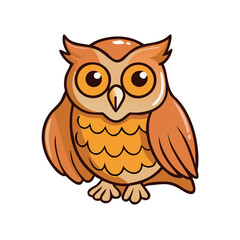 owl icon, owl vector illustration-simple illustration of owl, perfect for owl logos and icons