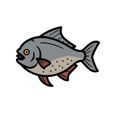 Fototapeta premium pacu icon, pacu vector illustration-simple illustration of pacu, perfect for pacu logos and icons