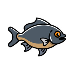 pacu icon, pacu vector illustration-simple illustration of pacu, perfect for pacu logos and icons