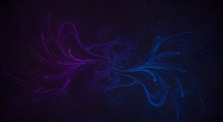 Abstract Swirls of Blue and Purple Energy Flowing