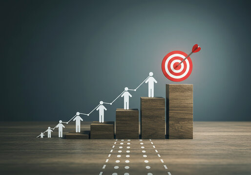 growth leadership success steps pathway goal vision target motivation achievement - Powered by Adobe