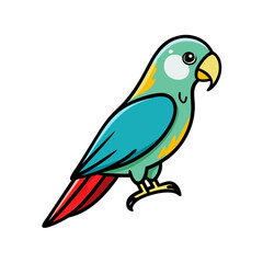 parrot icon, parrot vector illustration-simple illustration of parrot, perfect for parrot logos and icons