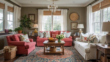 The heart of the home cozy family friendly living room