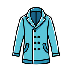 peacoat icon, peacoat vector illustration-simple illustration of peacoat, perfect for peacoat logos and icons