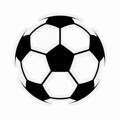 Obraz premium Classic Soccer Ball Illustration: Black & White Design, Football Element