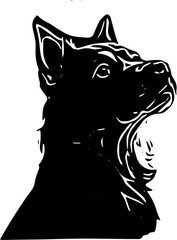 vector illustration of a dog