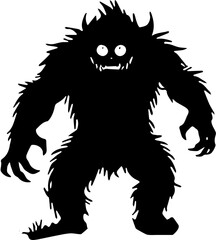 vector illustration of  a monster 