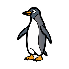 penguin icon, penguin vector illustration-simple illustration of penguin, perfect for penguin logos and icons