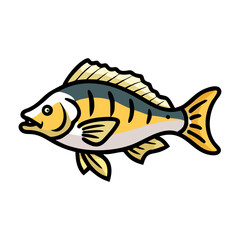 perch icon, perch vector illustration-simple illustration of perch, perfect for perch logos and icons