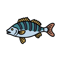 perch icon, perch vector illustration-simple illustration of perch, perfect for perch logos and icons