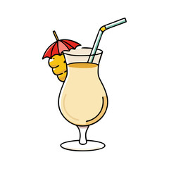 pi a colada icon, pi a colada vector illustration-simple illustration of pi a colada, perfect for pi a colada logos and icons