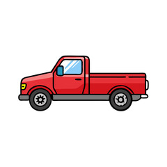 pickup truck icon, pickup truck vector illustration-simple illustration of pickup truck, perfect for pickup truck logos and icons