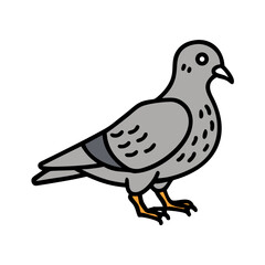 pigeon icon, pigeon vector illustration-simple illustration of pigeon, perfect for pigeon logos and icons