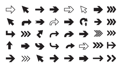 Naklejka premium set of arrow icons