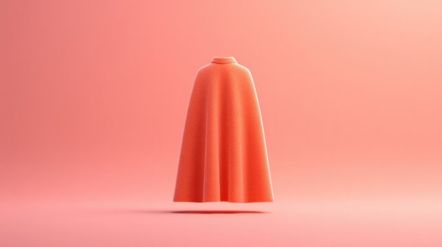 single object dressed for fancy costume party centered and isolated stands on smooth solid color background