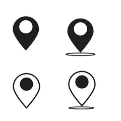 Location icon vector art set