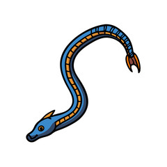 pipefish icon, pipefish vector illustration-simple illustration of pipefish, perfect for pipefish logos and icons
