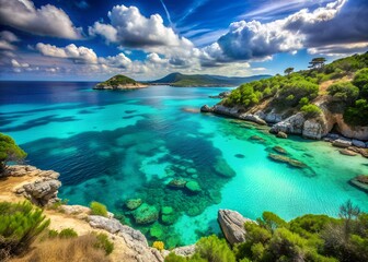 Fototapeta premium Stunning Turquoise Coastal Landscape