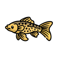 plecostomus fish icon, plecostomus fish vector illustration-simple illustration of plecostomus fish, perfect for plecostomus fish logos and icons