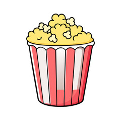 popcorn bucket icon, popcorn bucket vector illustration-simple illustration of popcorn bucket, perfect for popcorn bucket logos and icons