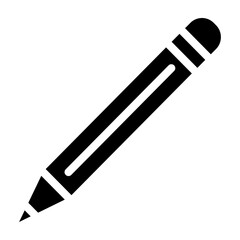 Color Pencil Vector Glyph Icon Design