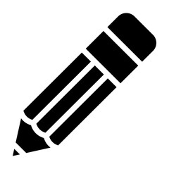 Pencil Vector Glyph Icon Design