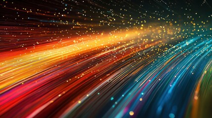 Abstract Light Trails: A Symphony of Color and Motion