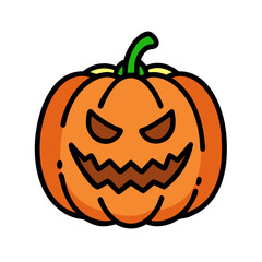pumpkin icon, pumpkin vector illustration-simple illustration of pumpkin, perfect for pumpkin logos and icons