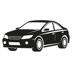 hybrid car shilhotee vector isolated on white background