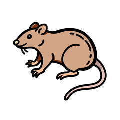 rat icon, rat vector illustration-simple illustration of rat, perfect for rat logos and icons