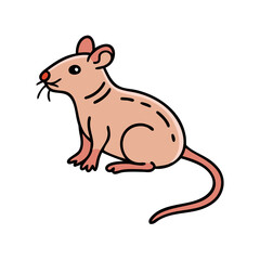 rat icon, rat vector illustration-simple illustration of rat, perfect for rat logos and icons