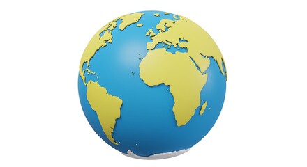Obraz premium Globe Illustration World Map Continents Graphic