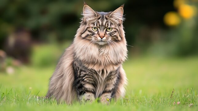 coat Cheetoh cat with large rosettes on its