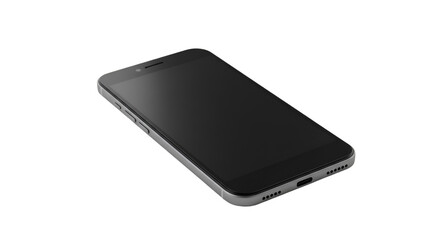 Sleek dark gray smartphone product shot
