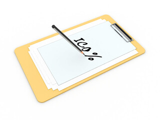 3d rendering Initial coin offering 