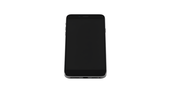 Sleek smartphone dark screen minimalist design