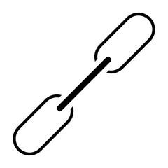 Chain Vector Glyph Icon Design