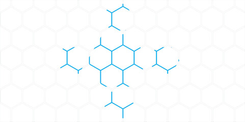 Abstract Geometric Hexagon Pattern with Seamless Honeycomb Design