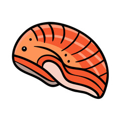 salmon icon, salmon vector illustration-simple illustration of salmon, perfect for salmon logos and icons