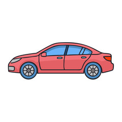 sedan icon, sedan vector illustration-simple illustration of sedan, perfect for sedan logos and icons